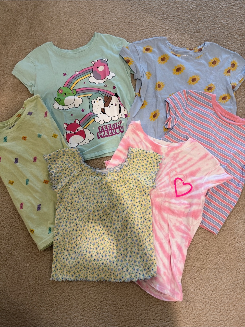 Girls t-shirt lot (6 total)